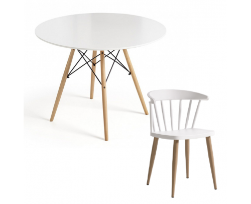 Mesa Ara + 4 sillas Arona