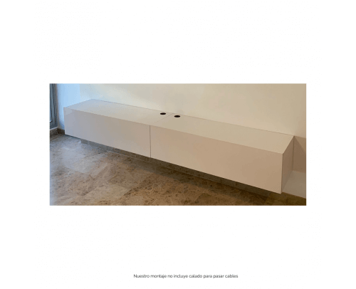 Mueble de TV blanco minimalista