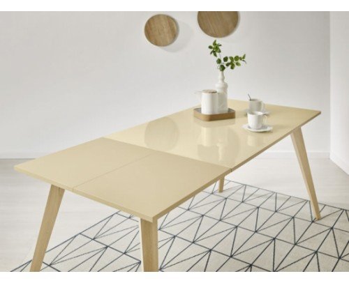 Mesa cristal Nora Extensible 120x80 cm