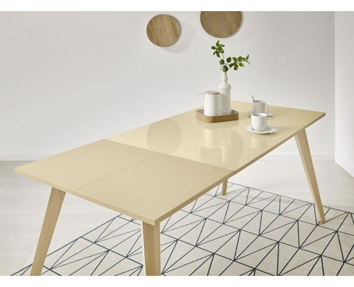 Mesa cristal Nora Extensible 120x80 cm