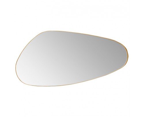 Espejo irregular marco dorado