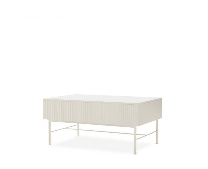 Mesa centro Oslo elevable blanca