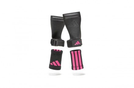 Grips de levantamiento adidas Lifting Grips Pack - Negro/Rosa