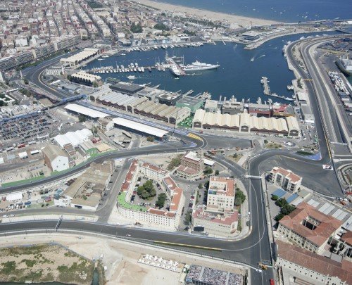 Fotografía aérea Puerto de Valencia