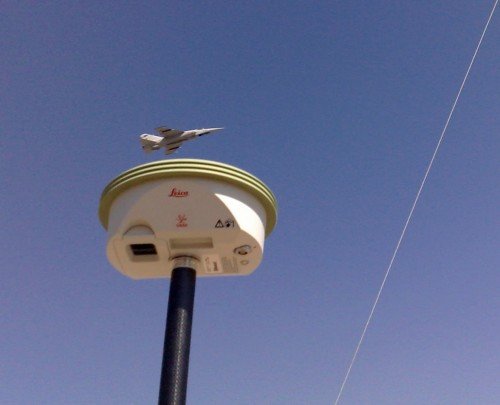 Trabajos GNSS en base aérea de Los Llanos