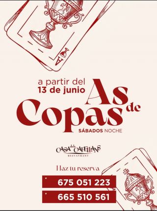 MEN&Uacute; AS DE COPAS
