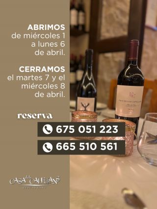 HORARIO SEMANA SANTA
