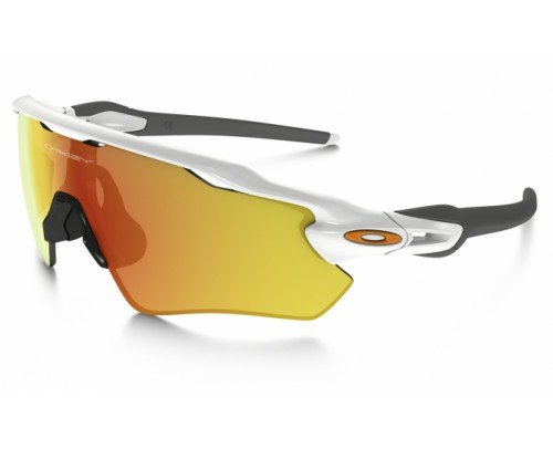 OAKLEY RADAR EV POLISHED WHITE LENTE FIRE IRIDIUM OO9208-16