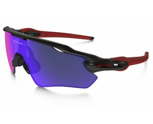 OAKLEY RADAR EV POLISHED BLACK LENTE POSITIVE RED IRIDIUM 9208-21