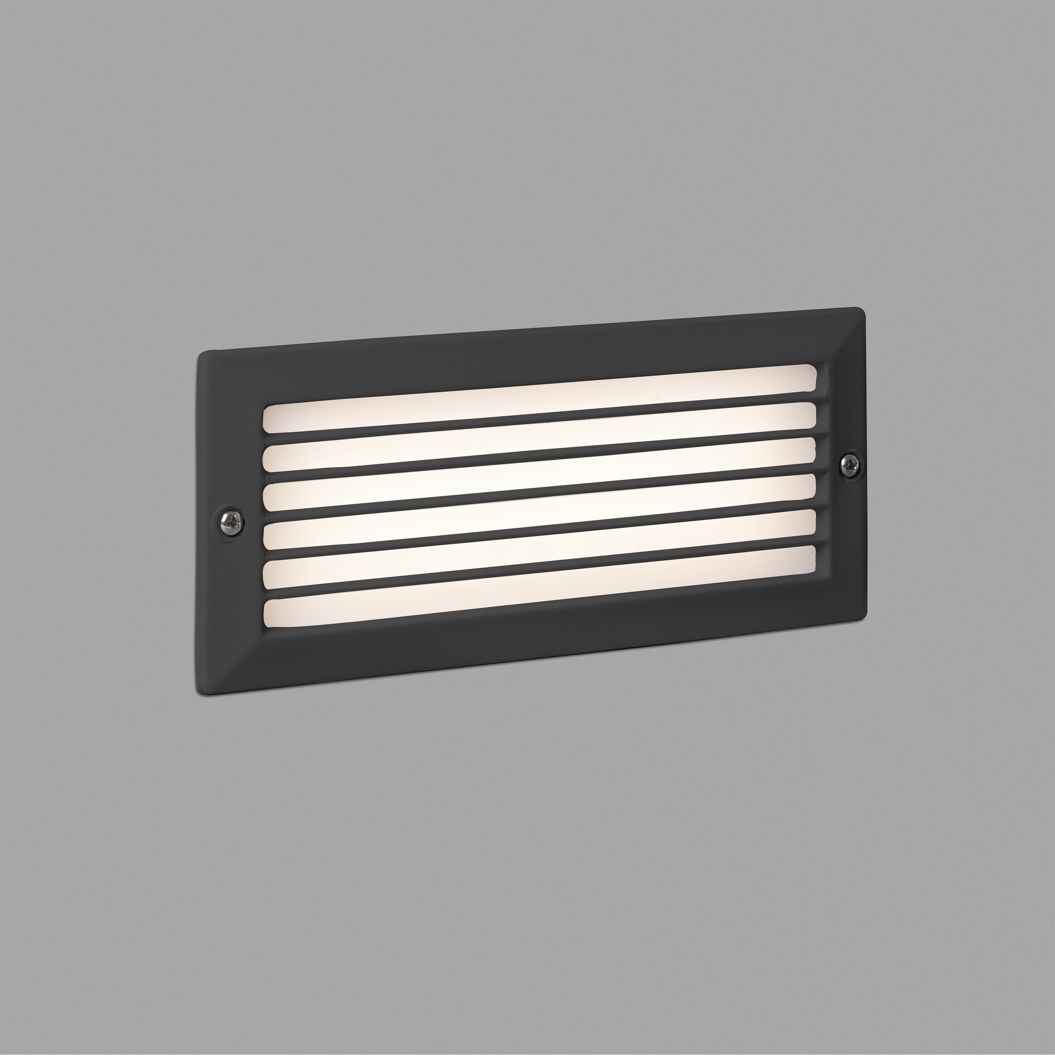 FARO STRIPE LED Lámpara empotrable gris oscuro ILUMINACIÓN EXTERIOR Empotrables de pared