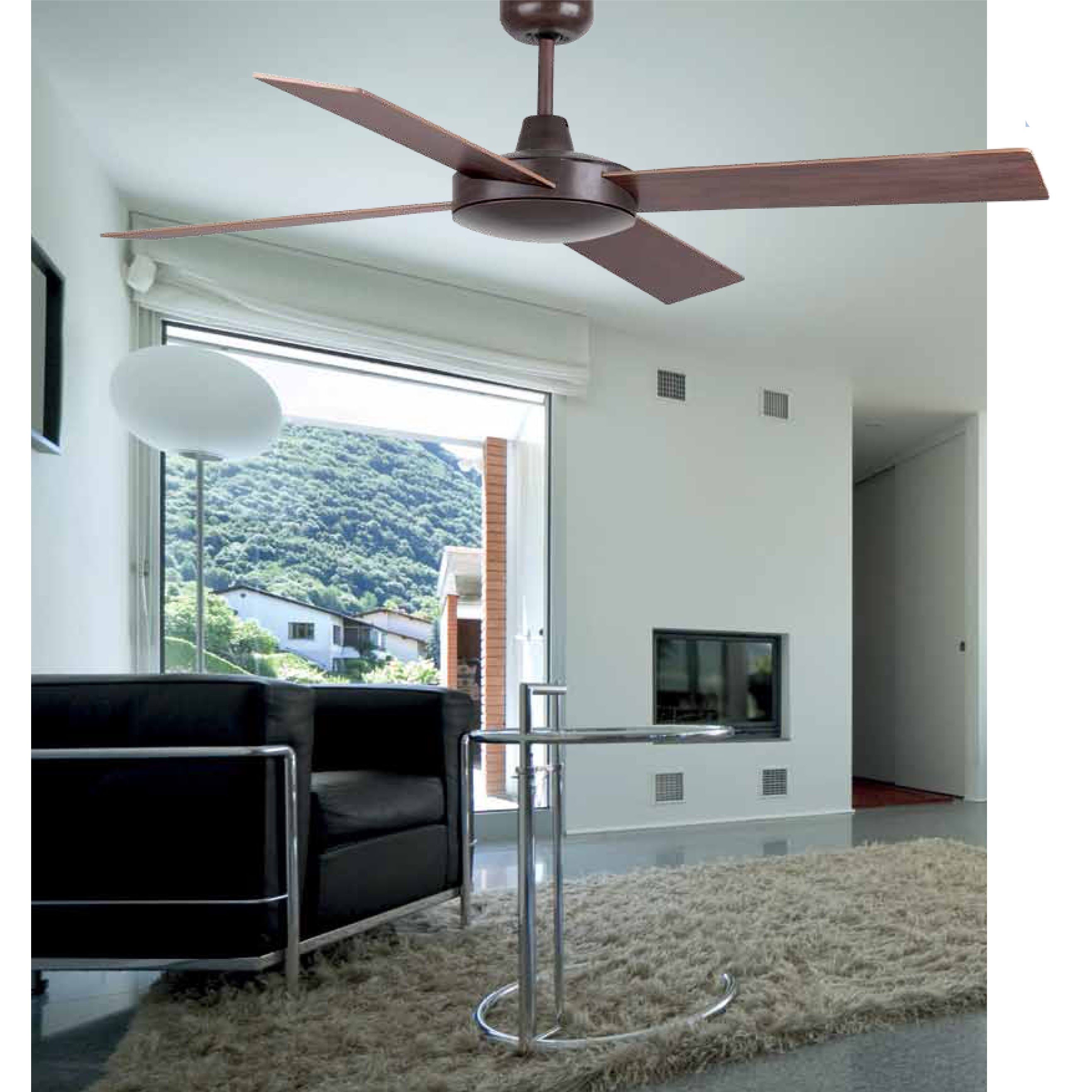 FARO MALLORCA Ventilador de techo sin luz marrón óxido 33351 MALLORCA Ventilador de techo Faro modelo 33292 | Lamparas.tv