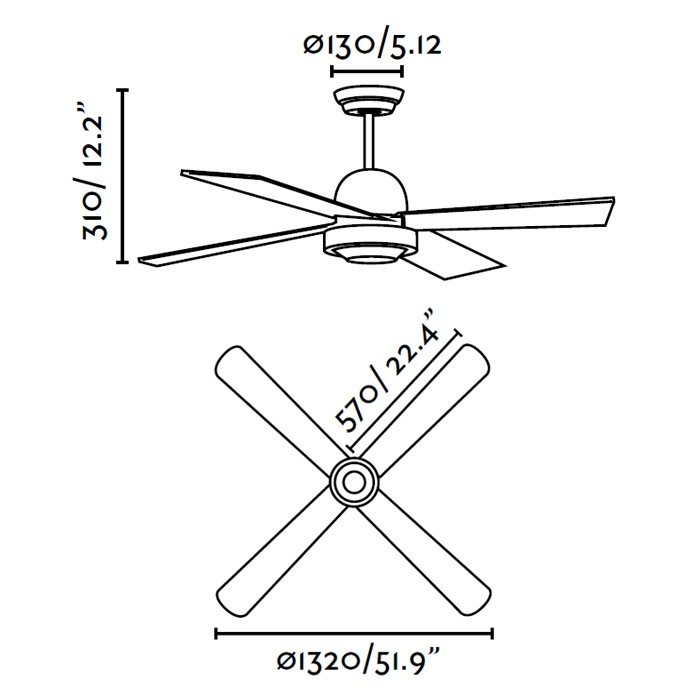 FARO IBIZA Ventilador de techo níquel mate sin luz 33287 FARO IBIZA Ventilador de techo níquel mate sin luz 33287