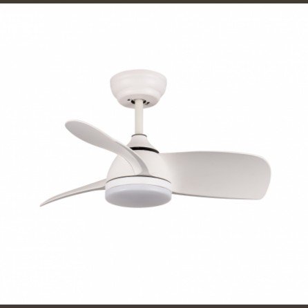 HOFFLIGHTS BORA BORA Ventilador de techo blanco con luz Ventilador blanco mando a distancia BORA 52 | Lamparayluz