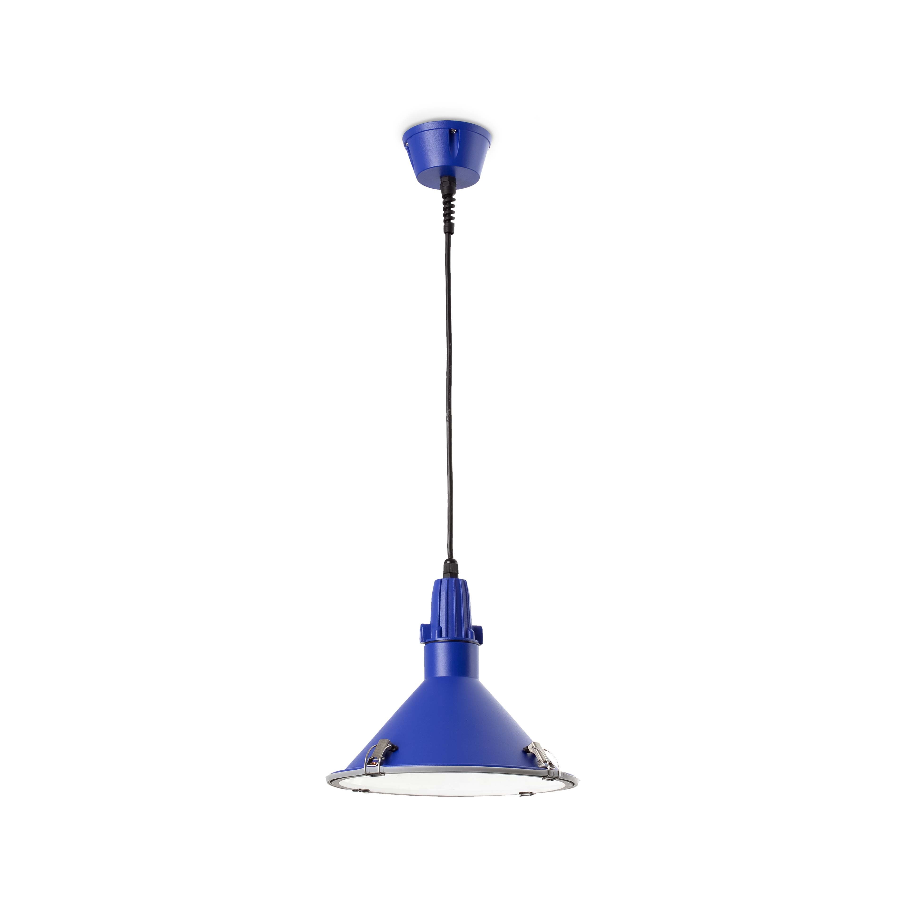 FARO BELL Lámpara colgante azul Ø25cm ILUMINACIÓN EXTERIOR
