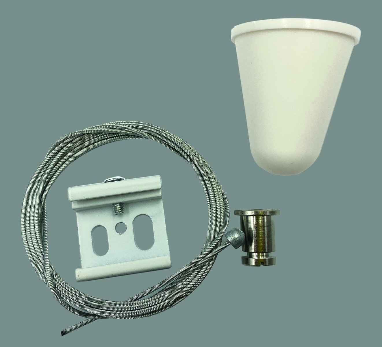 KIT DE SUSPENSIÓN DE CARRIL BLANCO/NEGRO :: ACCESORIOS PARA PROYECTOR