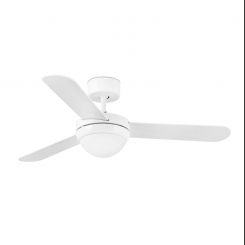 FARO FEROE Ventilador de techo blanco con luz 33600