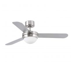 FARO FEROE Ventilador de techo níquel con luz 33601