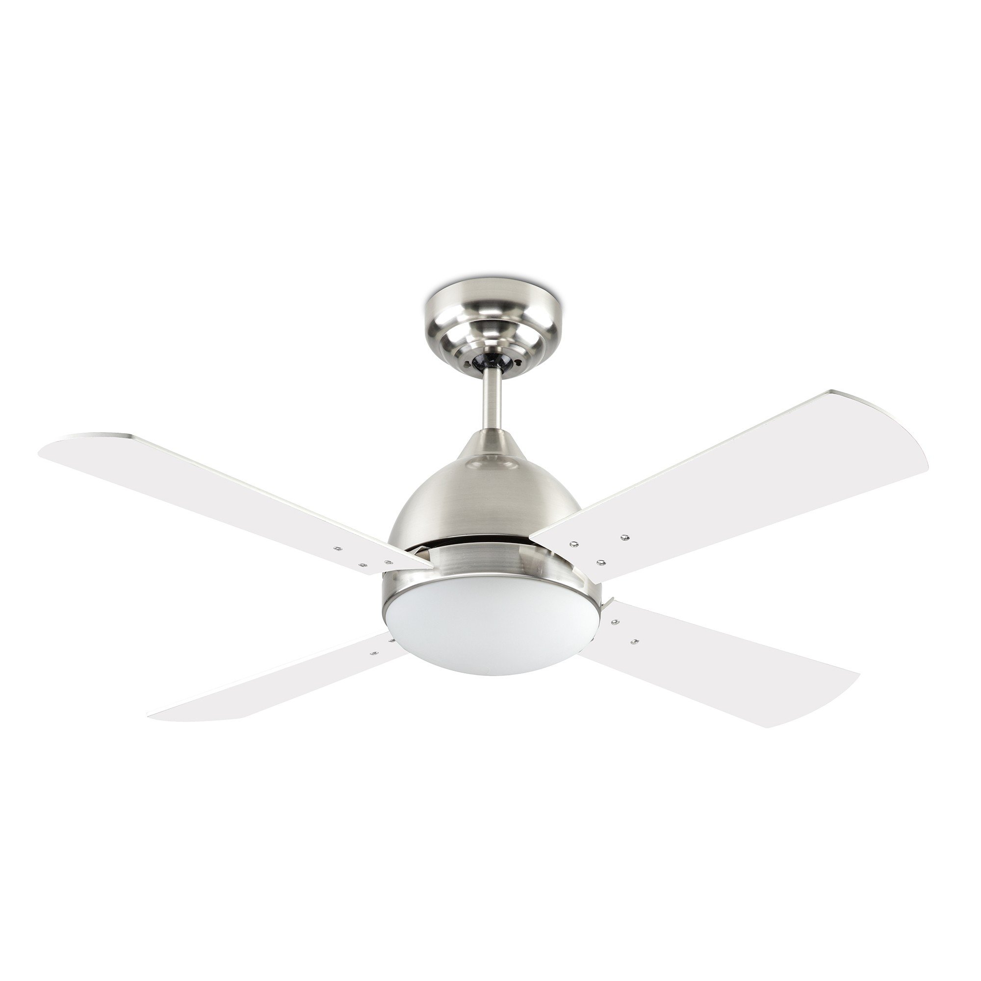 FORLIGHT BORNEO Ventilador de techo con luz níquel satinado :: Comprar