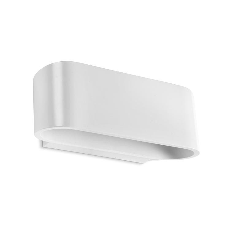 LEDSC4 OVAL Aplique de pared aluminio blanco mate R7s LÁMPARAS LEDS