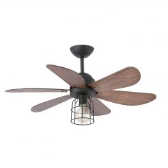 FARO CHICAGO Ventilador de techo con luz negro 33703