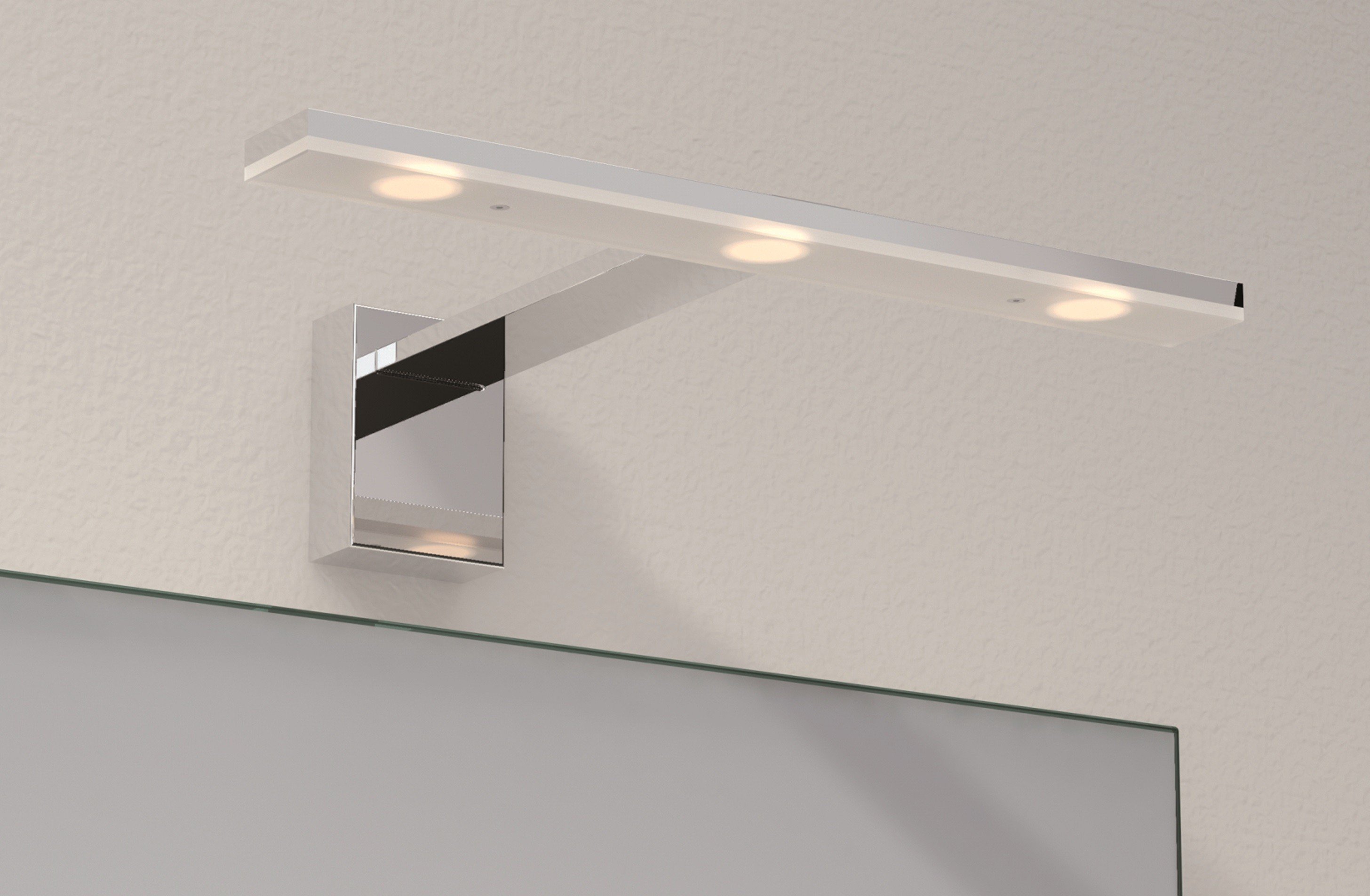 EXO LIGHTING TIEL Aplique de pared baño cromo led 3x3W :: APLIQUES DE