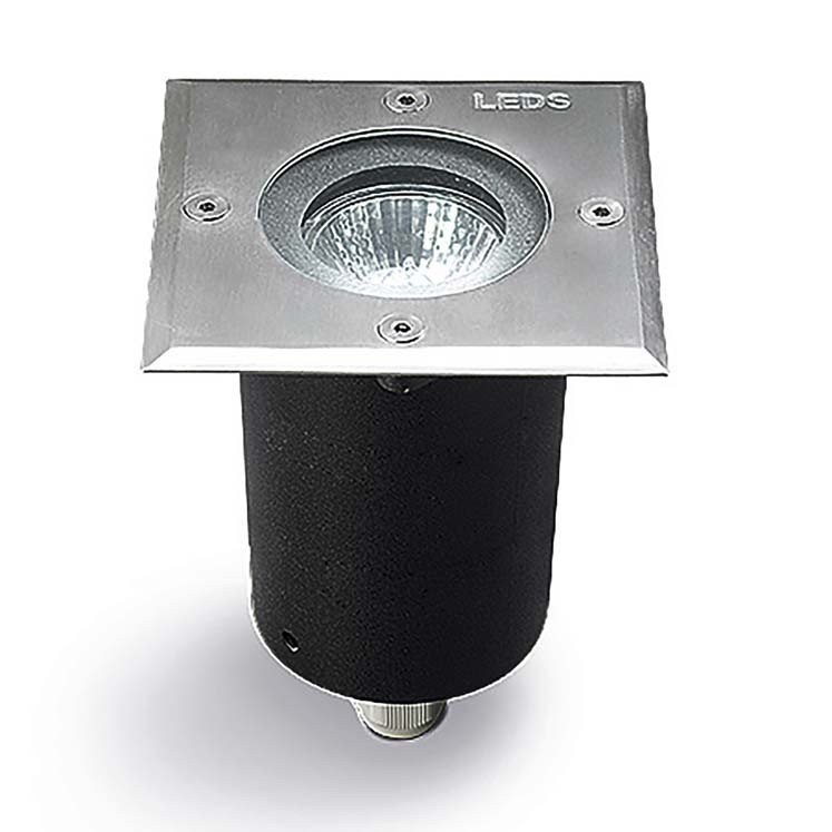 LEDSC4 Gea GU10 Empotrable de suelo cuadrado ILUMINACIÓN EXTERIOR