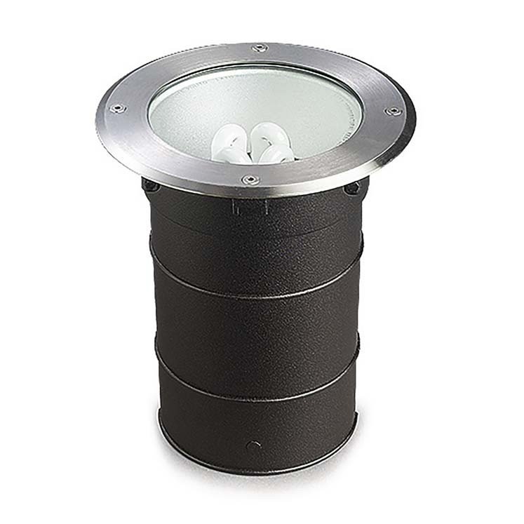 LEDSC4 Gea E27 Empotrable de suelo acero inoxidable pulido