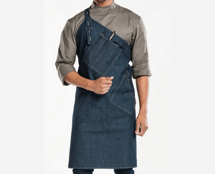 Delantal Skew Blue Denim