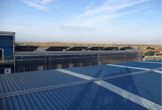 Instalación fotovoltaica sobre vuelo edificio auxiliar 