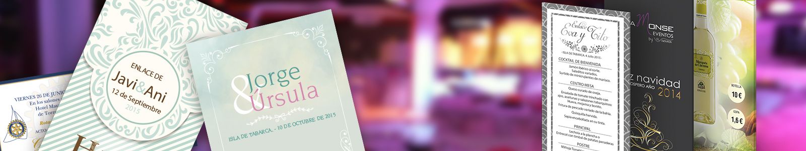 Celebraciones y Hostelería – Imprenta en Torrevieja – Gráficas Xpress