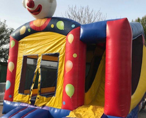 castillo payaso 4,60m largo 4,40m ancho 5,10m alto