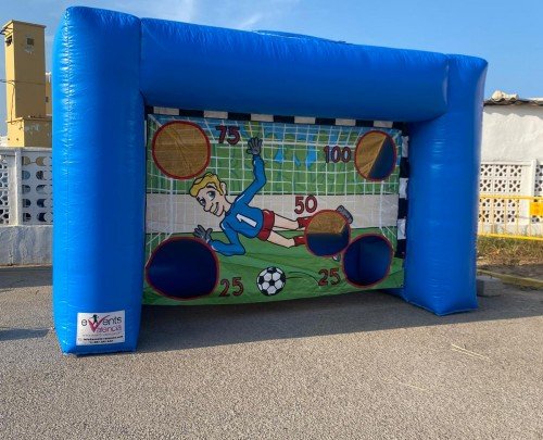 PORTERIA FUTBOL 4,10M LARGO 2M FONDO 2,60M ALTO
