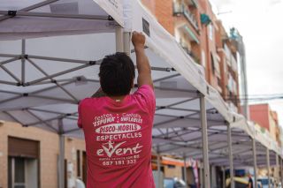 Montaje de carpas 3x3 en valencia 