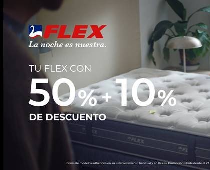 Promoción Flex 50% descuento + 10% adicional