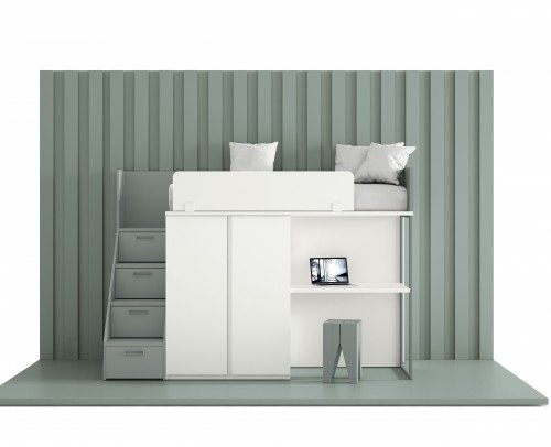 Dormitorios juveniles Antaix con cama block
