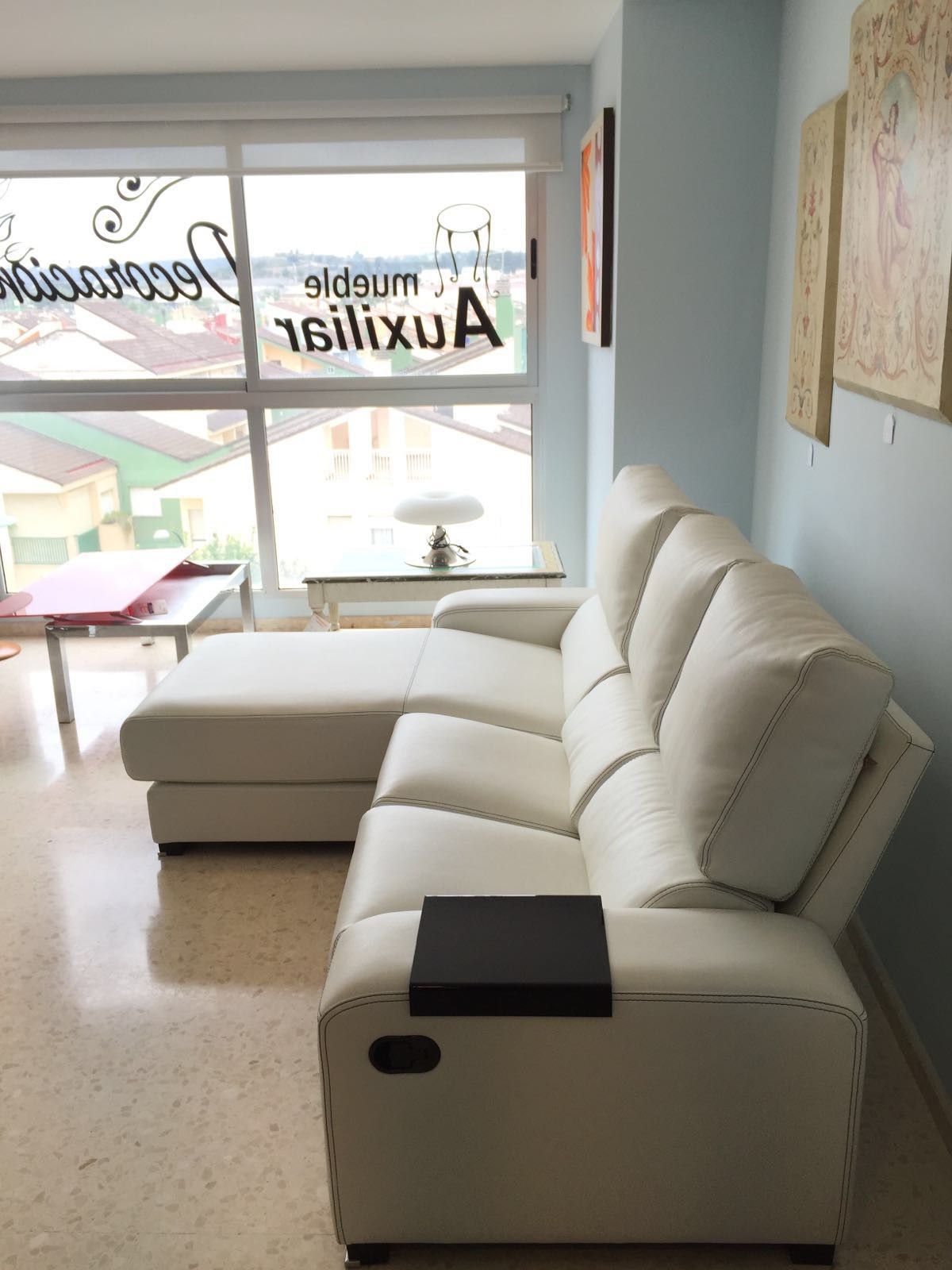 Chaiselongue Blanca EXPO Sofás Outlet Tienda Muebles