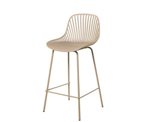 Taburete bajo PEYTON beige Somcasa