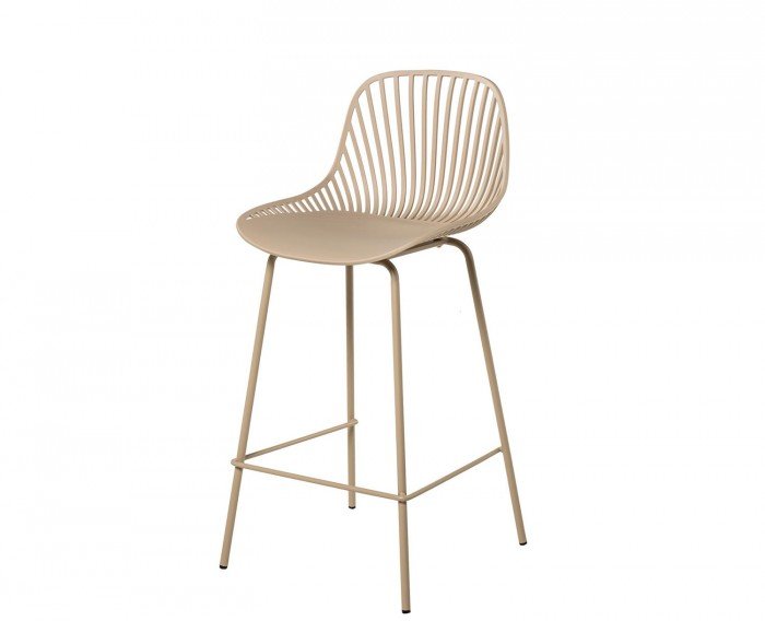 Taburete bajo PEYTON beige Somcasa