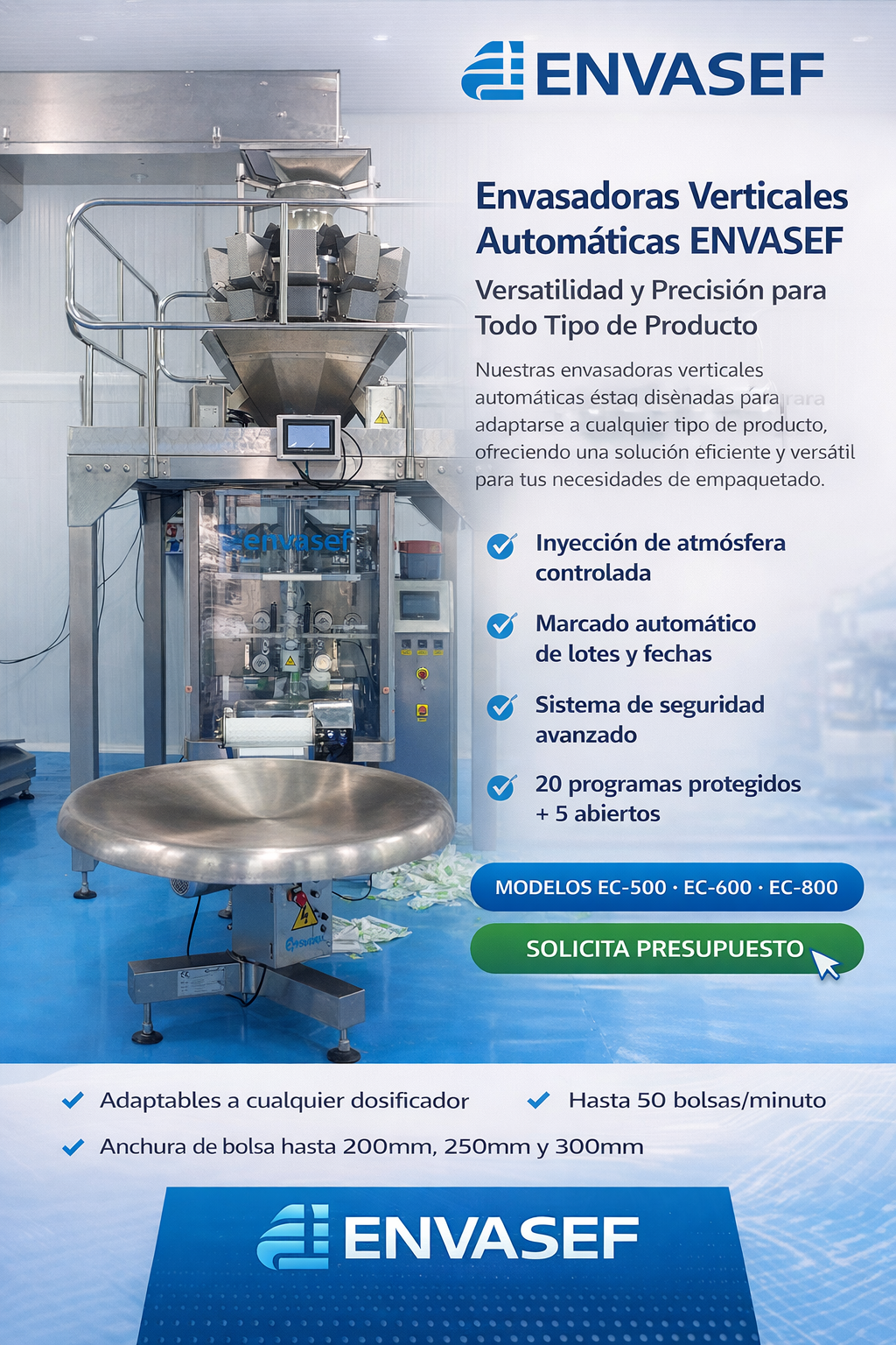 Pesadora multicabezal en EC800