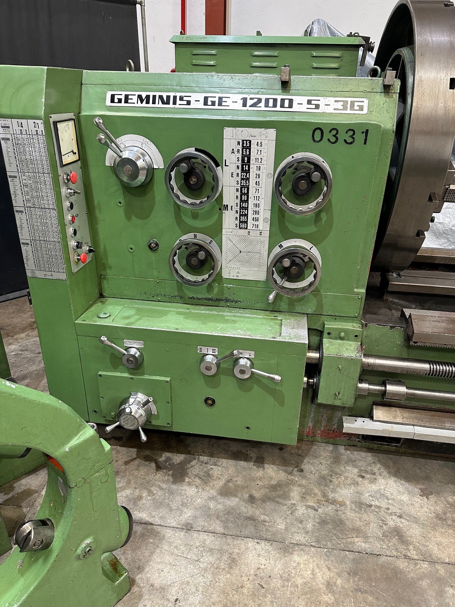 Geminis Lathe Model 1200 S 3g With 6000mm Between Points Lathes Metal Mecánica Valcomaq 