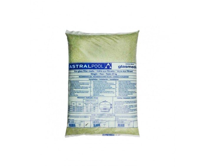 Medio filtrante vítreo