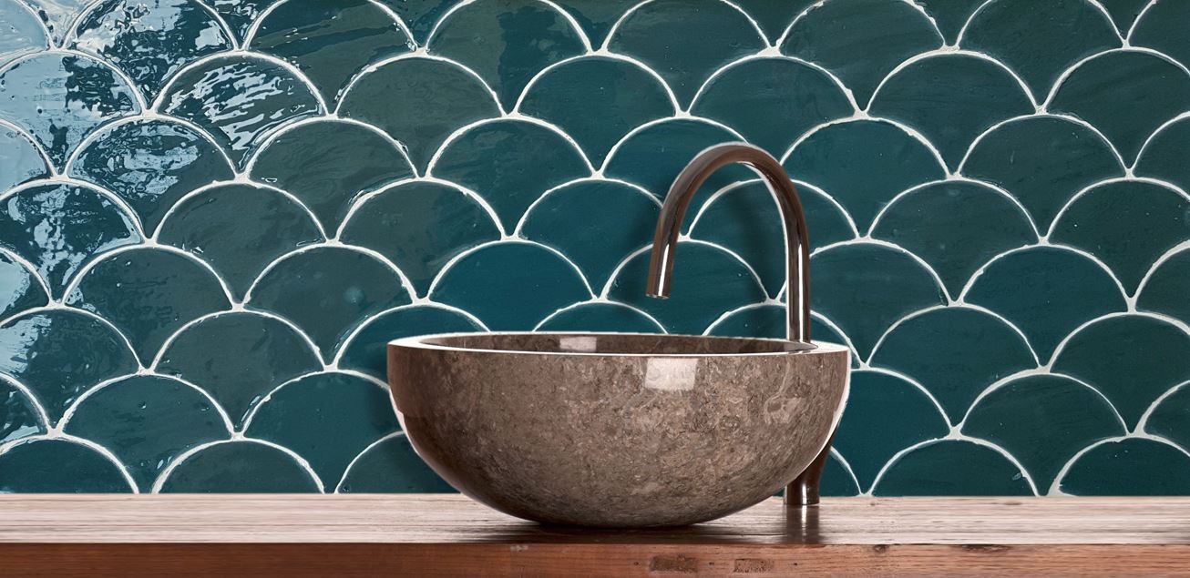 Escama 9,5x13x1 cm :: FORMATOS :: Azulejos de Terracota Manual