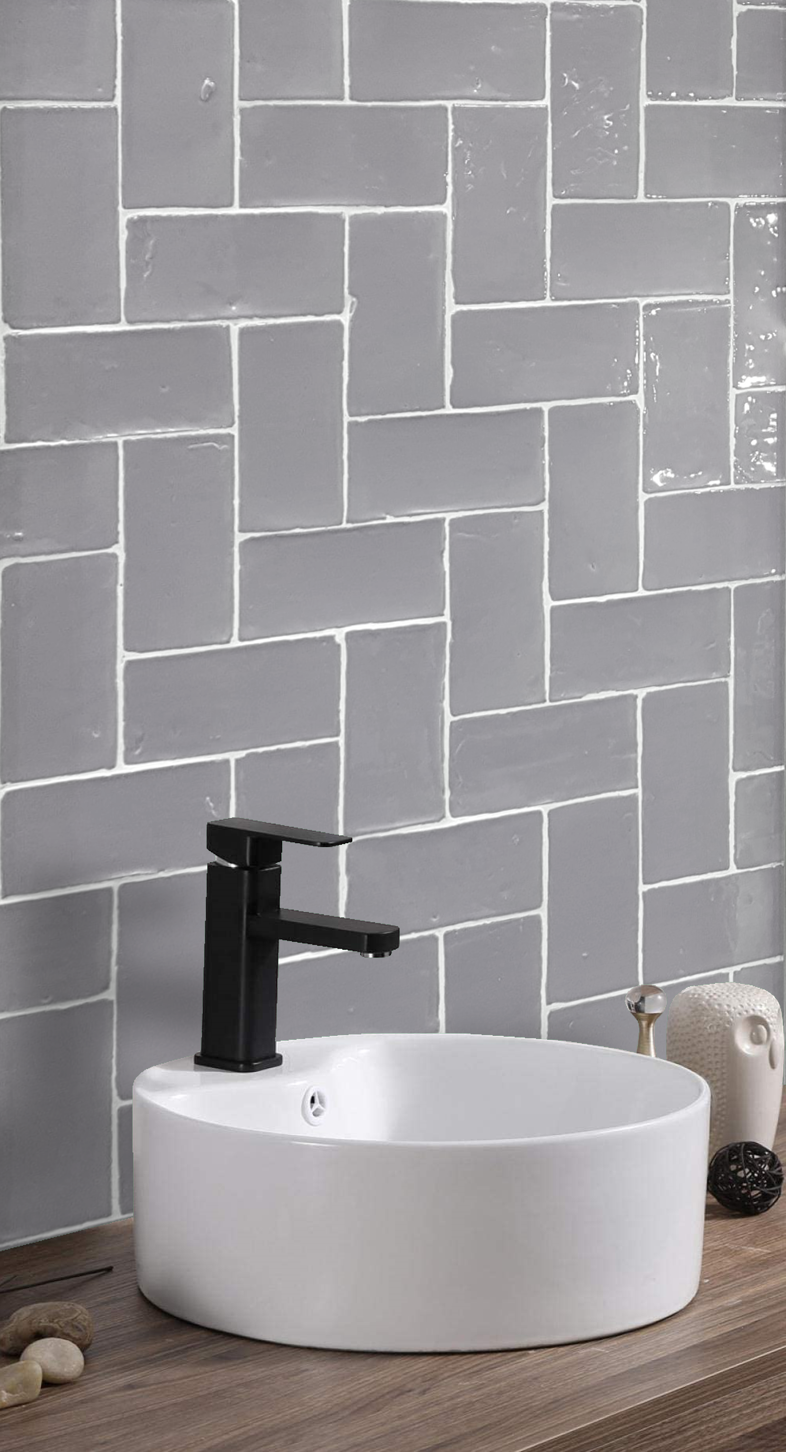 GRIS CLARO (BRILLO) :: Gama de colores :: Azulejos de Terracota Manual