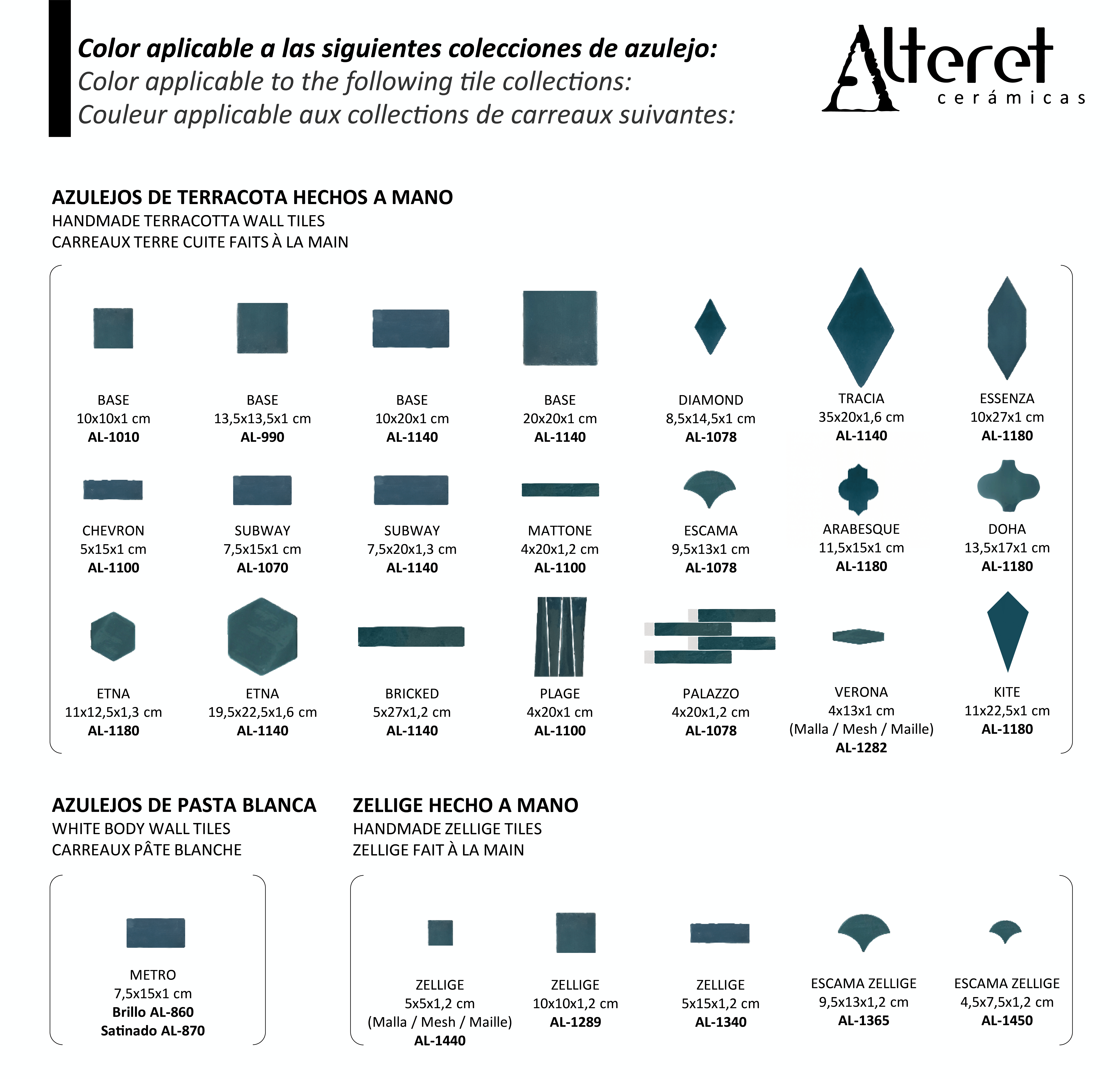 Tierra Claro (Brillo) :: Gama de colores :: Azulejos de Terracota