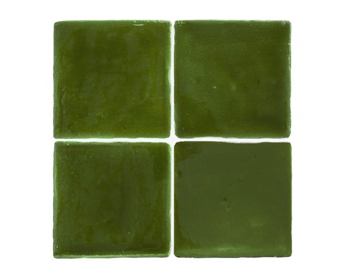 S300 Pesto Green (Gloss) Colour range Handmade Wall Tiles