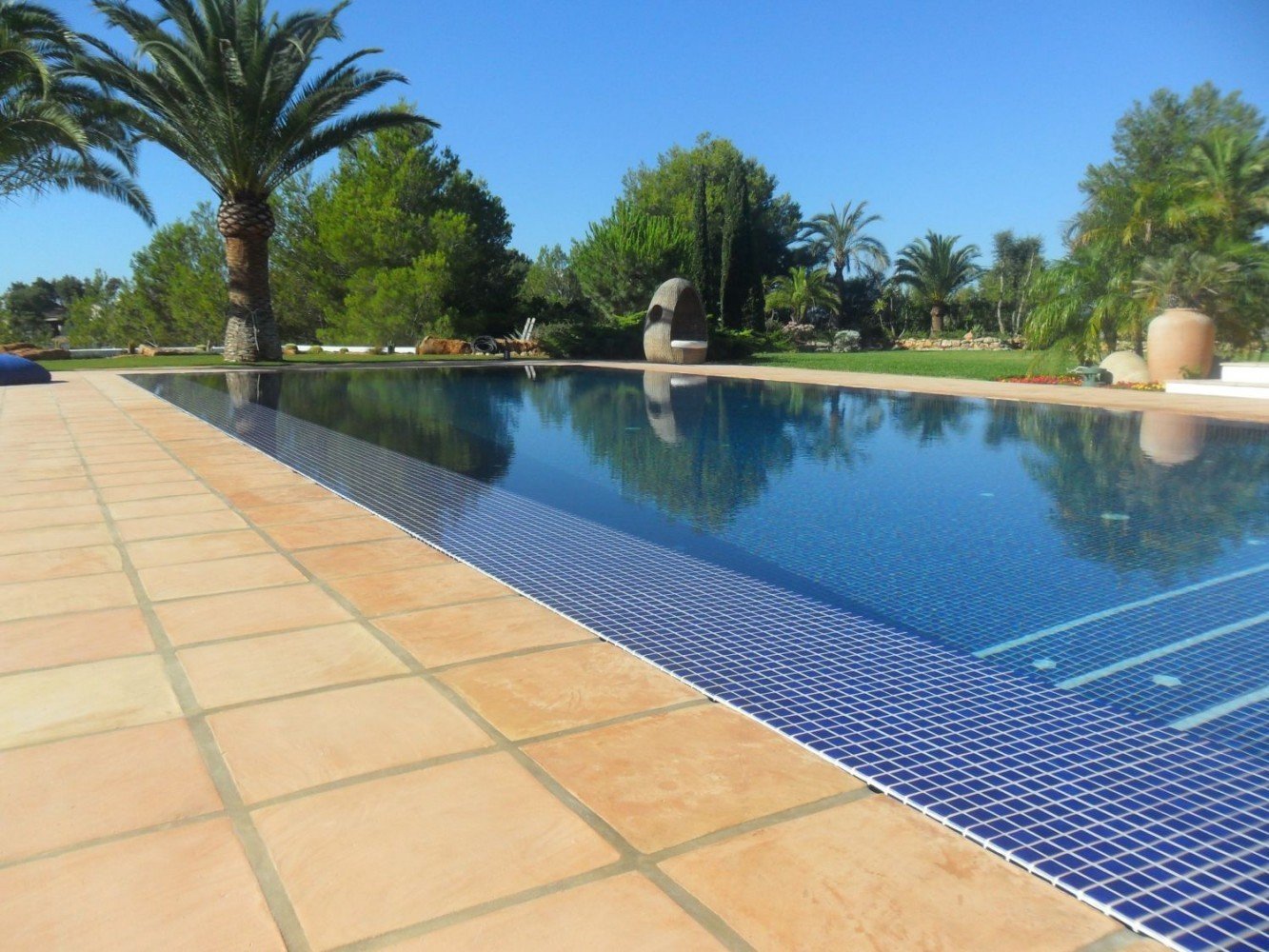 Baldosas de barro manual de 40 cm :: Baldosas de Barro para Piscinas