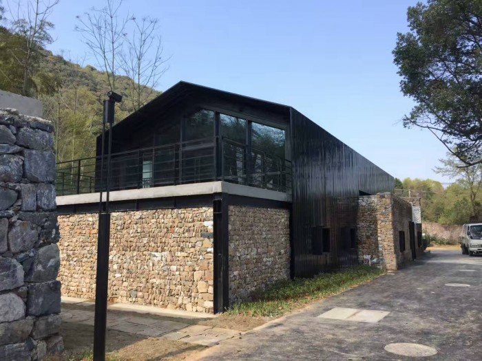 Vista exterior del Lounge Building.
