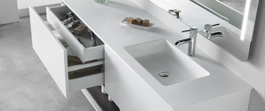 Mueble Geo con Lavabo Solid Surface