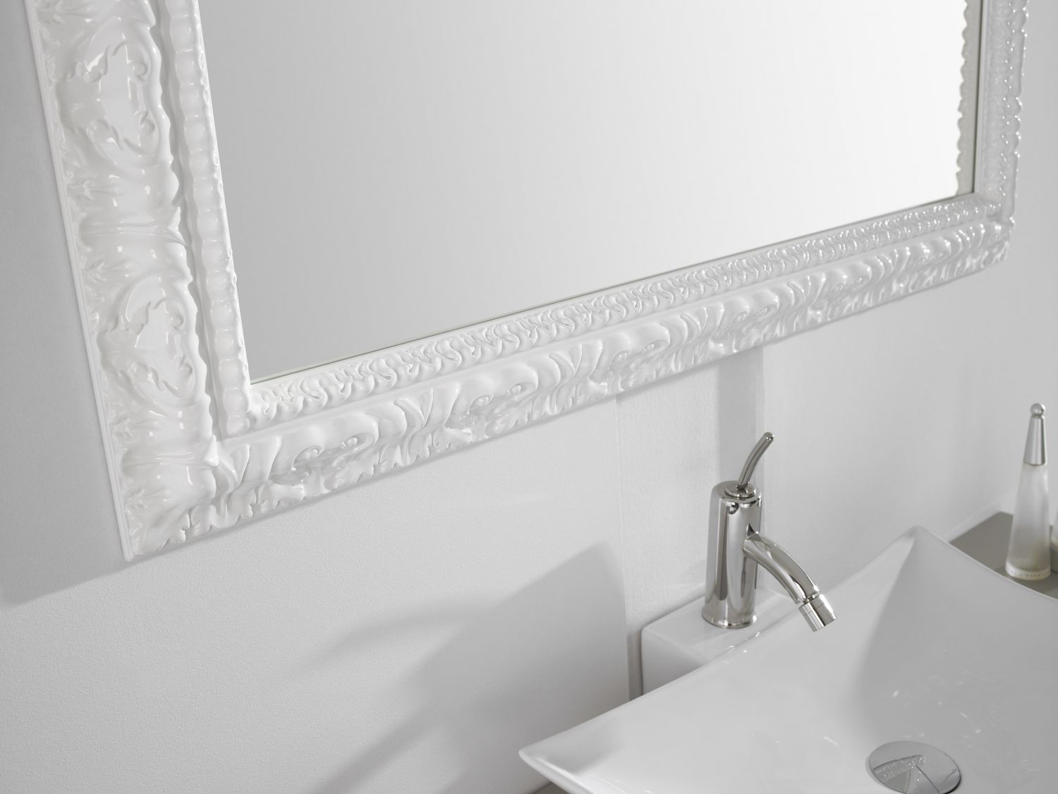 Mueble de baño con lavabo y espejo Zoe blanco 79.6x45.5 cm