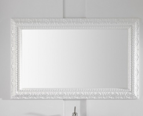 Espejo de baño en tono blanco